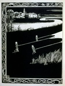 Enak før Gemorrhe (Gomorra), fra boken Juda illustrert av Ephraim Moses Lilien (1874-1925). Lilian regnes som faren til sionistisk ikonografi, skapt i Jugendstil (tysk art nouveau)-stil. Han illustrerte 'Juda' (1900), en bok av f av Ephraim Moses Lilien