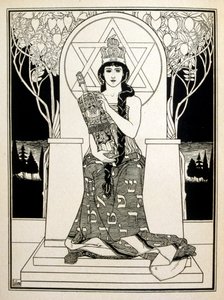 side av «Juda». en samling ballader av den ikke-jødiske poeten Börries von Münchhausen 1900 av Ephraim Moses Lilien