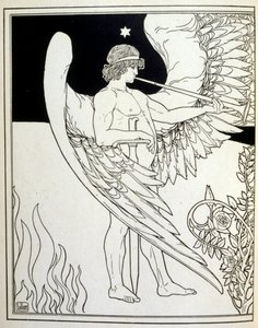 side av «Juda». en samling ballader av den ikke-jødiske poeten Börries von Münchhausen 1900 av Ephraim Moses Lilien