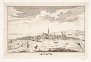 Prospekt av Aarhus av Erasmus Sigismund Resch