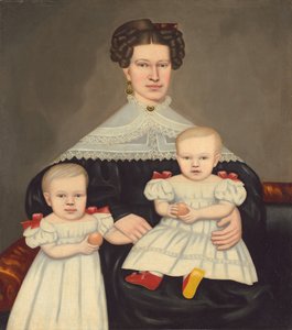 Mrs. Paul Smith Palmer og tvillingene hennes, 18351838.