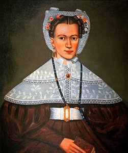 Mrs. Pearce, ca. 1835 (olje om bord)
