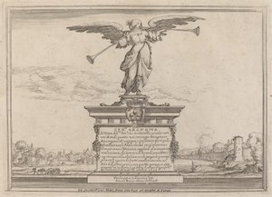Dedikasjonsside med Statue of Fama