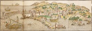Panoramautsikt over Rhodos, 1486