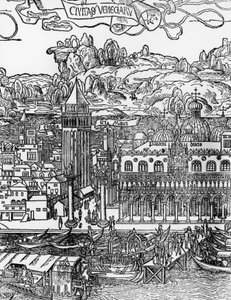 Venezia, tresnitt av Erhard Reuwich (1455-1490), Italia