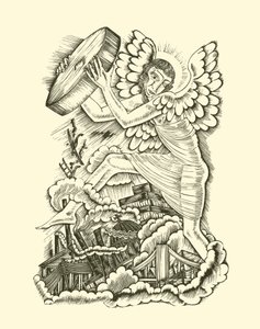 verdens undergang av Eric Gill