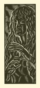 Blind jente av Eric Gill