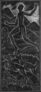 Fuge, min elskede for en sang med sanger (I min flytur syng sanger av sangere for min glede) av Eric Gill