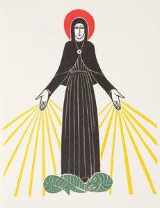 Vår Frue av Lourdes av Eric Gill