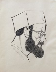 Selvportrett av Eric Gill