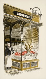 Oyster Bar, ca. 1938 av Eric Ravilious