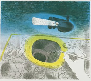 Submarine Series: Introductory Lithograph av Eric Ravilious
