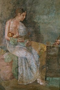 Danae og Perseus som barn av Erich Lessing