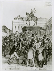 Avskaffelsen av sensur kunngjøres på Josefs plass av Erich Lessing