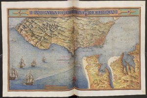 To hele sider: kart av Erich Lessing