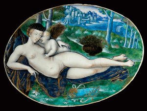 Venus og Amor. Limoges ... av Erich Lessing