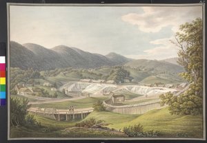 Utsikt over saltverket i Rhonaszek, Ungarn, Marmaros fylke av Erich Lessing