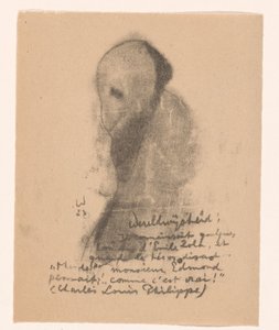 Abstrakt figur med skjegg Idealists II and Further Notes (original serietittel) av Erich Wichmann