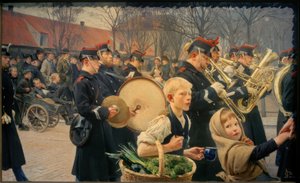 Vaktskifte, 1888 av Erik Hennigsen