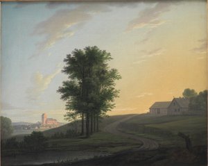 Kveldslandskap nær Gentofte, nord for København