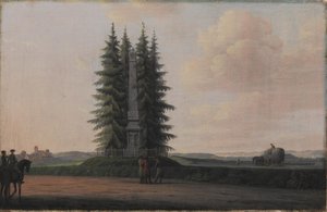 Obelisken reist til ære for statsmannen J.H.E. Bernstorff i Gentofte, nord for København