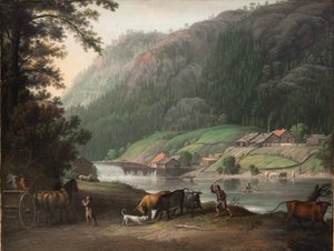 Tistedalen ved Frederikshald i Norge av Erik Pauelsen
