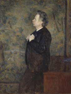 Edvard Grieg, norsk komponist og pianist - Portrett av Edvard Grieg (1843-1907), av Werenskiold, Erik Theodor (1855-1938). Olje på lerret av Erik Theodor Werenskiold