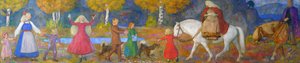 Little Kjersti and Elvenking av Erik Theodor Werenskiold
