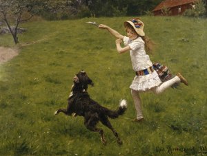 Lekekamerater av Erik Theodor Werenskiold
