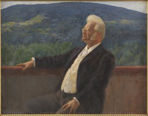 Portrait of Bjørnstjerne Bjørnson av Erik Theodor Werenskiold
