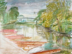 Punts on the Cherwell (wc på papir)