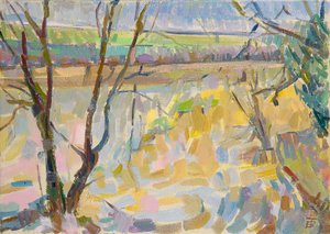 The Flooded Cherwell fra Rousham II
