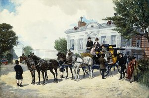 Hackney-vognen; Le Fiacre, av Ernest Alexandre Bodoy