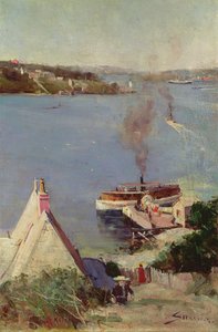 McMahons Point Ferry av Arthur Streeton