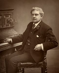 Arthur Cecil , britisk skuespiller, komiker, dramatiker og teatersjef 1887.
