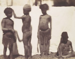 [Barn fra landsbyen Kalabshah, Nubia], 1852.