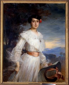 Portrett av Madeleine Reclus. Maleri av Ernest Bordes (1852-1914) av Ernest Bordes