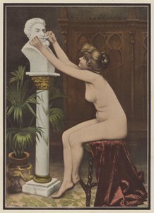 Smiger (fargelitho) av Ernest Chateignon