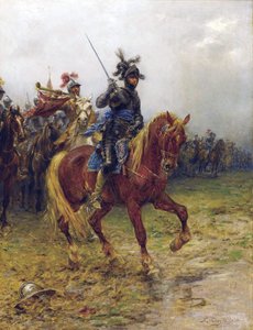 Ruprecht av Pfalz sa Rupert av Rhinen eller Prins Rupert, soldat, gravør og oppfinner - Prins Rupert, grev Pfalz av Rhinen (1619-1682), hertug av Cumberland, av Crofts, Ernest (1847-1911). olje på lerret