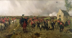 Wellingtons mars fra Quatre Bras til Waterloo, 1878