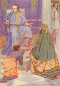 'Hun bar ni bøker i armene sine', c1912 1912