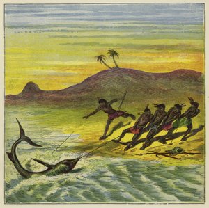 Å fange en hai av Ernest Henry Griset