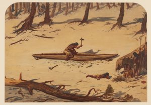 Forhistorisk leir, 1871 av Ernest Henry Griset