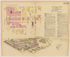 Grays Ferry Chemical Works, Grays Ferry Rd. (nordsiden) mellom Thirty-fourth St. og Thirty-sixth St., Hexamer General Surveys, 1888