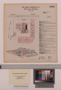 Hannis Distilling Co.s Mount Vernon Distillery, Maryland, Hexamer General Surveys, 1880 av Ernest Hexamer