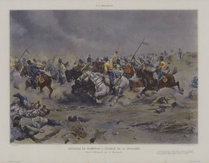 Bataille de Marengo - Charge du 12e Hussards (anklagen for de 12. husarene i slaget ved Marengo)