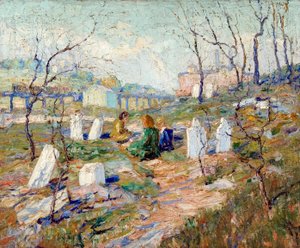 Kirkegård av Ernest Lawson