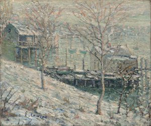 Harlem River Vinterscene, ca. 1910