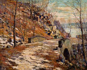 Road Down the Palisades av Ernest Lawson
