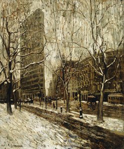 Flatiron Building, New York av Ernest Lawson